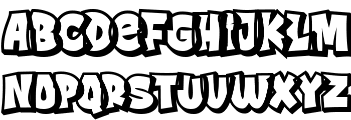 Street Drips Extrude Font LOWERCASE