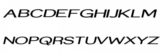 Street - Expanded Italic 字体 大写