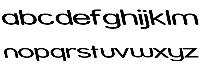 Street - Expanded Reverse Italic Font LOWERCASE