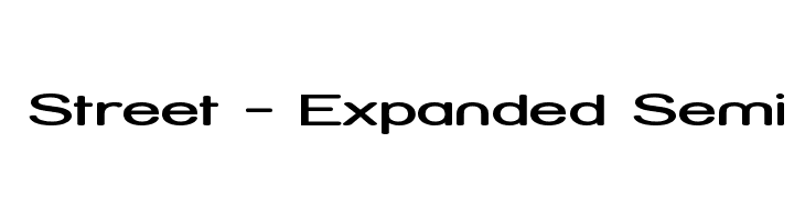 Street - Expanded Semi Font