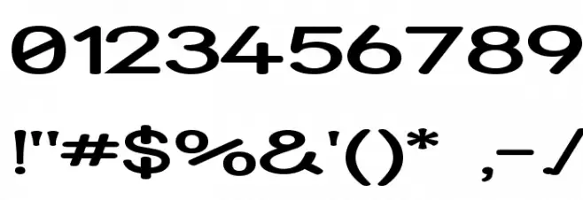 Street - Expanded Semi Font OTHER CHARS