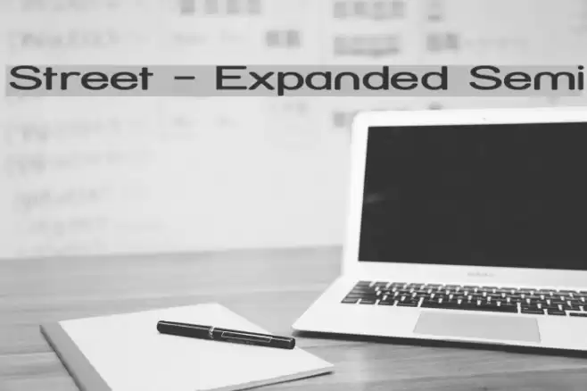 Street - Expanded Semi Font examples