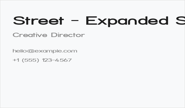 Street - Expanded Semi Business Card