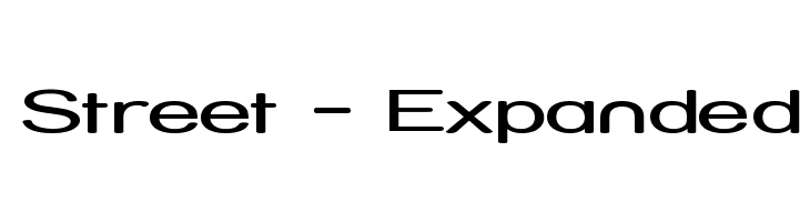 Street - Expanded Font