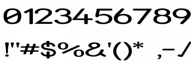 Street - Expanded Font OTHER CHARS