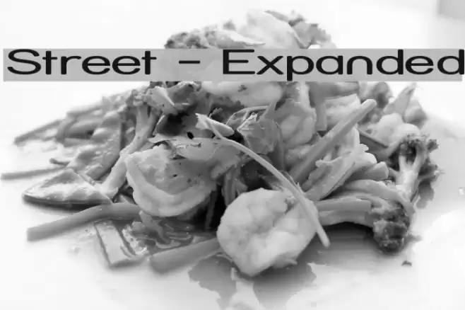 Street - Expanded Font examples