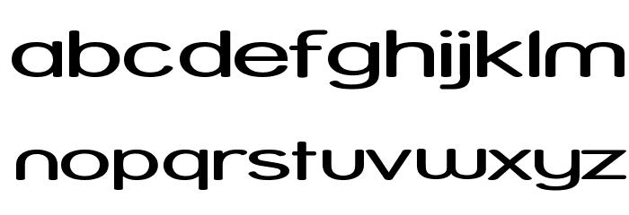 Street - Expanded Font LOWERCASE
