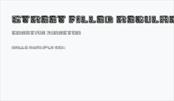 Street Filled Regular Business Card