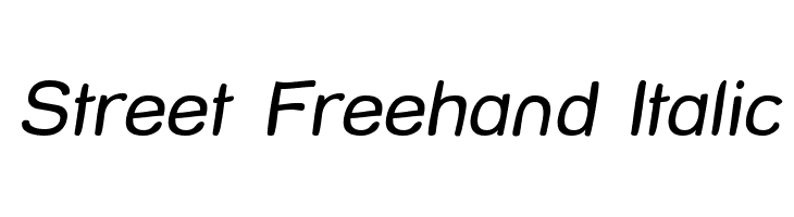 Street Freehand Italic Font