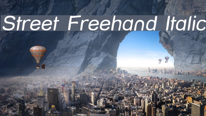Street Freehand Italic Font examples