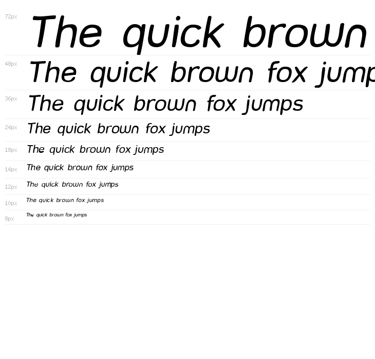 Street Freehand Italic Waterfall