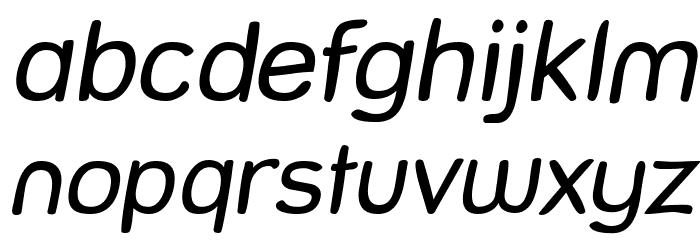 Street Freehand Italic Font LOWERCASE