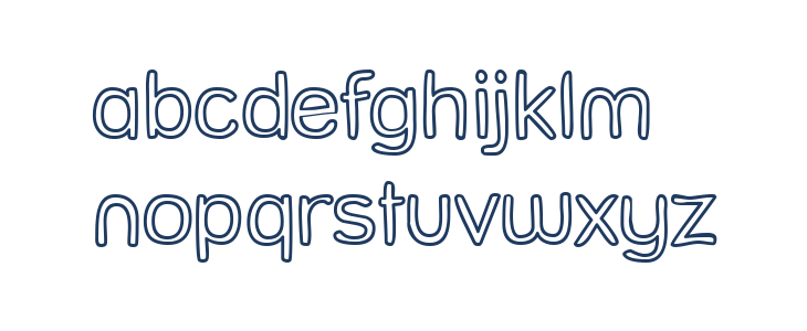 Street Freehand - Outline Lowercase