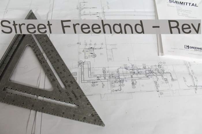 Street Freehand - Rev Font examples