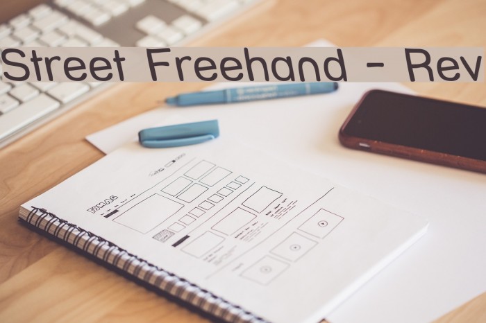 Street Freehand - Rev Font examples