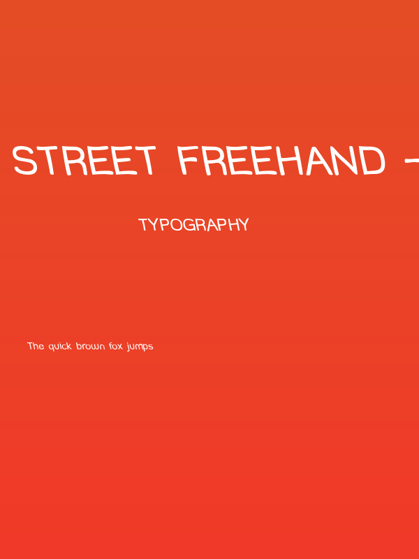Street Freehand - Rev Poster