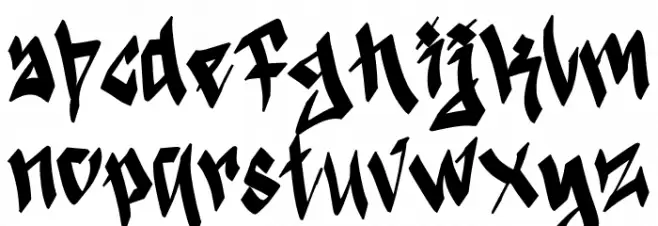 Street Gangsta Demo خط أحرف صغيرة