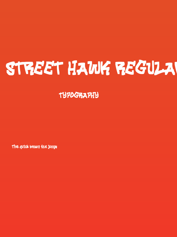 Street Hawk Regular Poster
