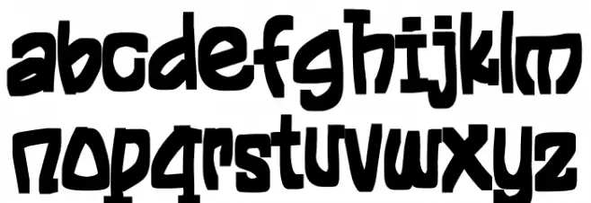 Street Hawk Regular Font LOWERCASE