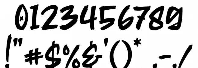 Street Hipster Regular Font OTHER CHARS