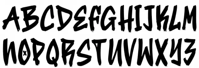Street Hipster Regular Schriftart Groß