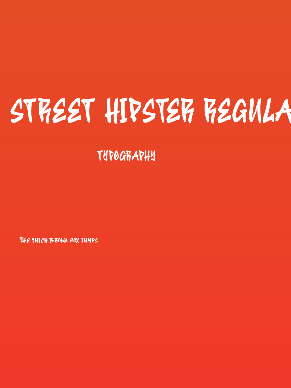 Street Hipster Regular Poster