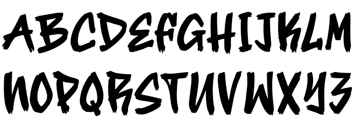 Street Hipster Regular Font LOWERCASE
