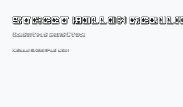 Street Hollow Regular Business Card