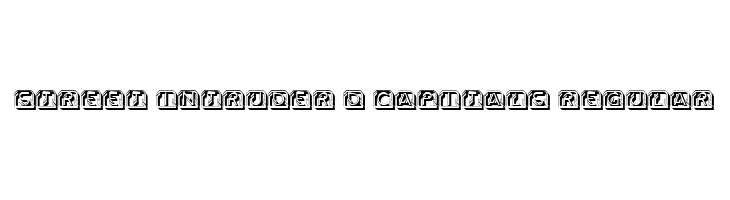 Street Intruder 3D Capitals Regular  لخطوط تنزيل