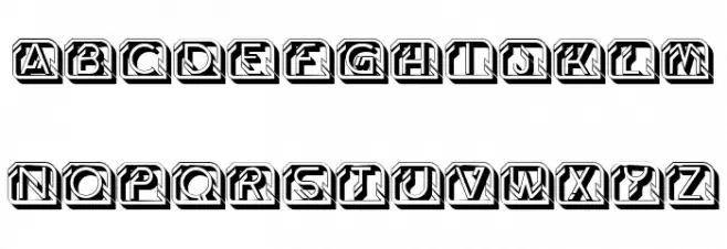 Street Intruder 3D Capitals Regular Polices MAJUSCULES