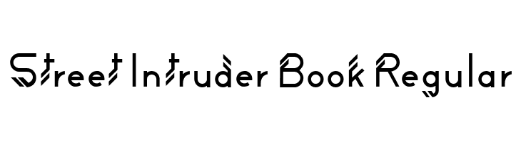 Street Intruder Book Regular  フリーフォントのダウンロード