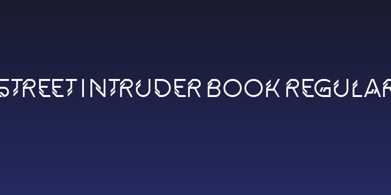 Street Intruder Book Regular Social Header