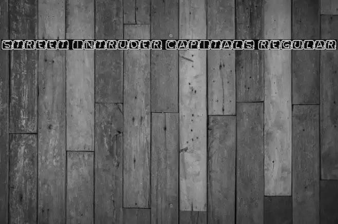 Street Intruder Capitals Regular Font examples