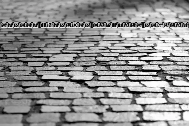Street Intruder Capitals Regular Font examples
