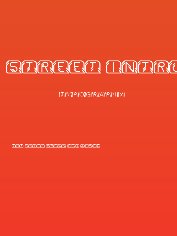 Street Intruder Capitals Regular Poster