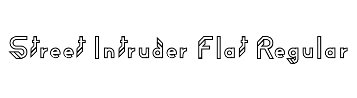 Street Intruder Flat Regular  Frei Schriftart Herunterladen
