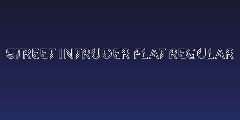 Street Intruder Flat Regular Social Header