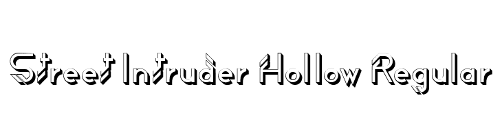 Street Intruder Hollow Regular  免费字体下载