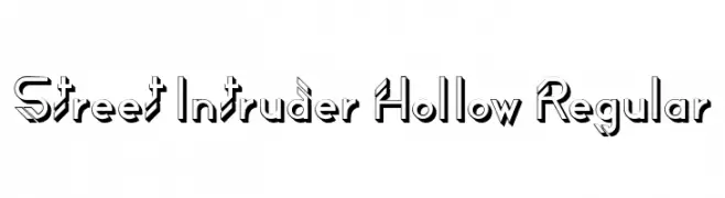 Street Intruder Hollow Regular  नि: शुल्क फ़ॉन्ट्स डाउनलोड