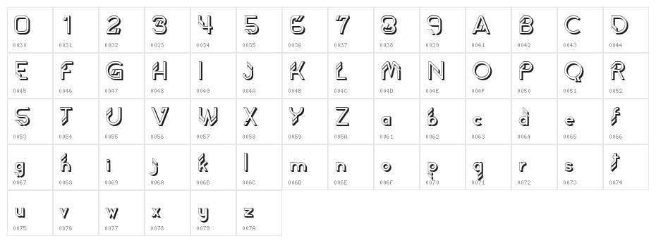 Street Intruder Hollow Regular Character Map