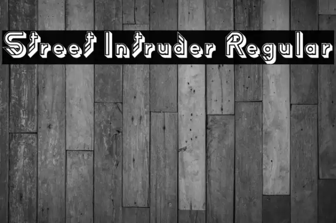 Street Intruder Regular Font examples