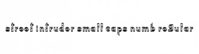 Street Intruder Small Caps Numb Regular  baixar fontes gratis