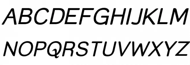 Street Italic Polices MAJUSCULES