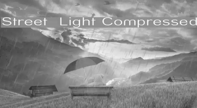 Street Light Compressed Font examples