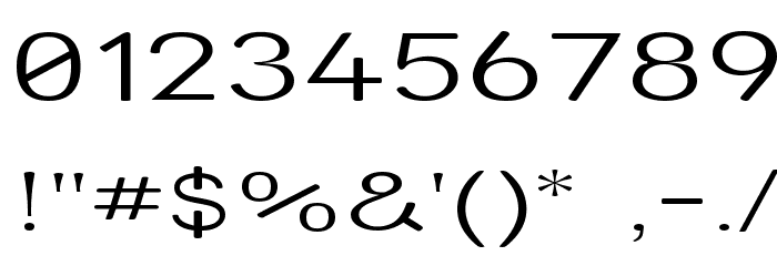 Street Light Expanded Font OTHER CHARS