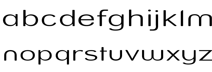Street Light Expanded Font LOWERCASE