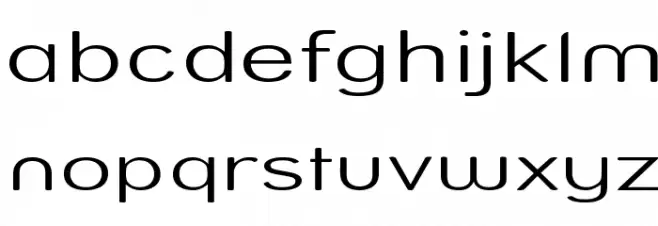 Street  Light Expanded फ़ॉन्ट लोअरकेस