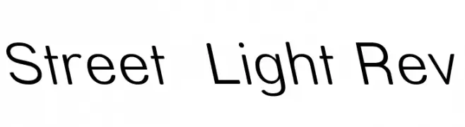 Street  Light Rev  Frei Schriftart Herunterladen