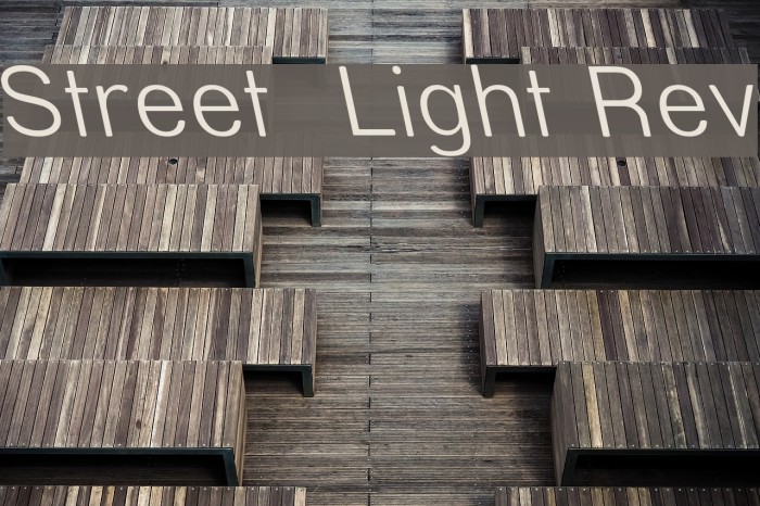 Street Light Rev Font examples