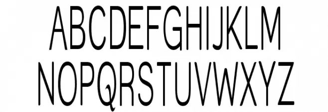 Street Light SuperThin Font UPPERCASE
